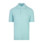 Blauw Poloshirt Korte Mouw Fedeli , Blue , Heren