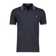 Donkerblauw poloshirt korte mouw Fred Perry , Blue , Heren