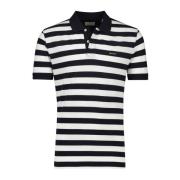 Zwart Gestreept Poloshirt Korte Mouw Gant , Black , Heren