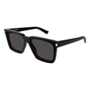Black/Dark Grey Sunglasses SL 612 Saint Laurent , Black , Heren