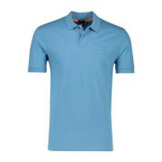 Blauwe polo met korte mouwen Hugo Boss , Blue , Heren