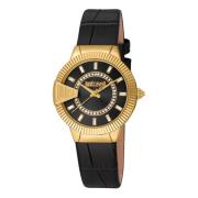 Elegante Gouden Analoge Horloge voor Vrouwen Just Cavalli , Yellow , D...