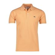 Oranje Poloshirt Korte Mouw Lacoste , Orange , Heren