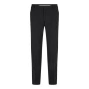 Zwarte Wolmix Slim Fit Broek Calvin Klein , Black , Heren