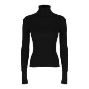 Linnen Blend Top Moschino , Black , Dames