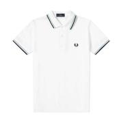 Original Twin Tipped Polo White Ice Navy Fred Perry , White , Heren