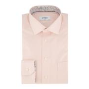 Klassieke Fit Roze Zakelijk Overhemd Eton , Pink , Heren