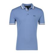 Blauwe Polo Met Korte Mouwen Hugo Boss , Blue , Heren