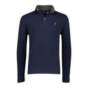 Donkerblauwe Half Zip Sweater Ralph Lauren , Blue , Heren