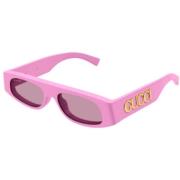 Stijlvolle Zonnebril Gucci , Pink , Unisex