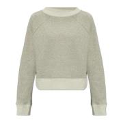 Sweatshirt met logo Victoria Beckham , Gray , Dames