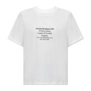 Bedrukt T-shirt Victoria Beckham , White , Dames