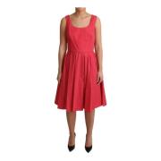 Rode Polka Dot A-lijn jurk Dolce & Gabbana , Red , Dames