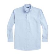 Casual Lichtblauw Linnen Overhemd Ralph Lauren , Blue , Heren