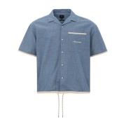 Klassiek Blauw Katoenen Overhemd Armani Exchange , Blue , Heren