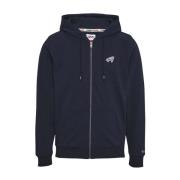 Heren Navy Tjm Reg Signature Zip-Thru Tommy Jeans Tommy Hilfiger , Blu...