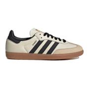 Samba OG Woman Cream Black Sneakers Adidas Originals , Beige , Heren