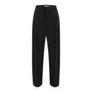 Geplooide Broek Zwarte Stijlvolle Broek InWear , Black , Dames