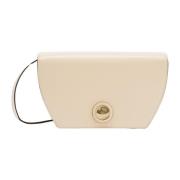 Geometrische Crossbody Tas met Bolvormige Sluiting Furla , Beige , Dam...