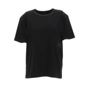 Essentiële korte mouw T-shirt met poflogo T by Alexander Wang , Black ...