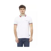 Baldinini Trend White Cotton Polo Shirt Baldinini , White , Heren