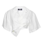 Pre-owned Fabric tops Jacquemus Pre-owned , White , Dames