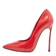 Pre-owned Leather heels Casadei Pre-owned , Red , Dames