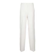 Satin Stretch Leggings Boutique Moschino , White , Dames