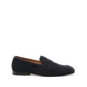 Blauwe Penny Loafers Doucal's , Blue , Heren