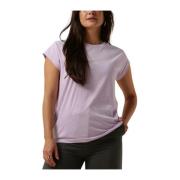 Lila Trendy Tee voor Casual Uitjes Minus , Purple , Dames