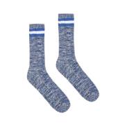 Klassieke Gestreepte Sokken Universal Works , Blue , Unisex