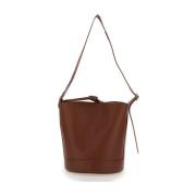 Bruine Leren Schoudertas A.p.c. , Brown , Dames