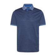 Blauw Gestreept Poloshirt Bugatti , Blue , Heren