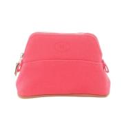 Pre-owned Leather pouches Hermès Vintage , Pink , Dames