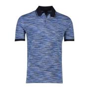 Blauwe poloshirt met korte mouwen Bugatti , Blue , Heren