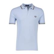 Poloshirt Korte Mouw Lichtblauw Fred Perry , Blue , Heren