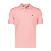 Roze Polo Shirt met korte mouwen Gant , Pink , Heren