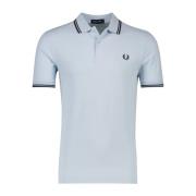 Polo Shirt Korte Mouw Lichtblauw Fred Perry , Blue , Heren