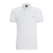 Wit poloshirt korte mouw Hugo Boss , White , Heren