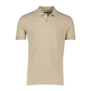 Beige Polo Met Korte Mouwen Hugo Boss , Beige , Heren