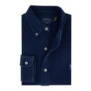 Casual Donkerblauw Overhemd Ralph Lauren , Blue , Heren