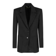 Stijlvolle Patch Pocket Jas Victoria Beckham , Black , Dames