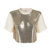 Stijlvolle Tee voor dagelijks gebruik Paco Rabanne , Beige , Dames