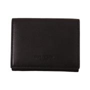 Zwart Leren Trifold Multi Kit Dolce & Gabbana , Black , Heren