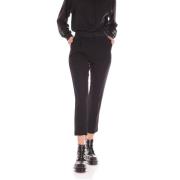 Cropped Trousers Marella , Black , Dames