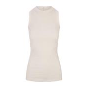 Witte Zijden Tanktop Jil Sander , Beige , Dames