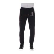 Heren Sportbroek met Frontprint Trussardi , Black , Heren