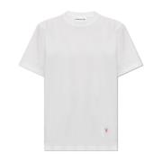 T-shirt met logo Victoria Beckham , White , Dames