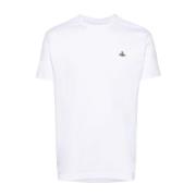 Witte T-shirts en Polos met Orb Logo Vivienne Westwood , White , Dames