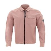 Luxe Roze Katoenen Overhemd Heren C.p. Company , Pink , Heren